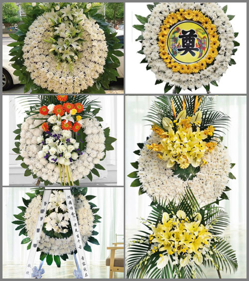 四川成都彭州市天彭镇八一村花圈速递